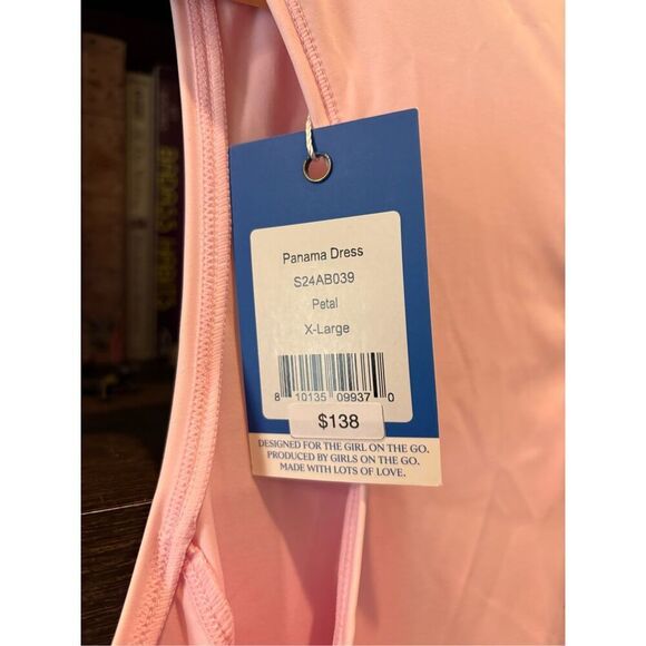 NWT Addison Bay Petal Pink Smooth Sport Panama Dress Size XL $148 MSRP - Picture 9 of 10